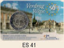 2 euro ES 41 Coincard 2 euro 2007 Verdrag van Rome -
