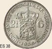 38 2 1/2 Gulden ES 38 2 1/2 Gulden 1938 grof haar -