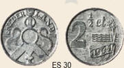 30 2 1/2 Cent ES 30 2 1/2 Cent 1941 zink -