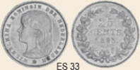 33 25 Cent ES 33 25 Cent 1895 type b -