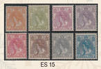 ES 15 Nederland 1899-1921 Wilhelmina met bontkraag -
