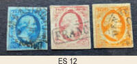 ES 12 Nederland 1852 Koning Willem III de eerste emissie -