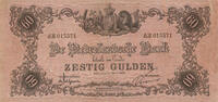 60 gulden 60 gulden 1860 Bankbiljet 106-10b kwaliteit -