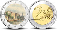2 Euro 2 Euro munt Amsterdam 750-10 Singel met de Amsterdamse Munttoren -