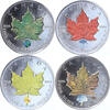Canada Canada Coloured Maple Leaf 2004 4 x 1 ounce silver -