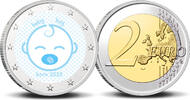 2 Euro 2 Euro munt kleur Baby jongen 2025 -