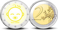 2 Euro 2 Euro munt kleur Baby neutraal 2025 -