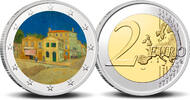 2 Euro 2 Euro munt kleur Van Gogh 16 Het gele huis -