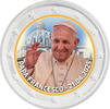 2 Euro 2 Euro munt kleur Papa Francesco -