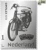 Zilveren postzegel Nederlandse Motorfiets merken Simplex 1919 2025 -