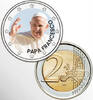 2 Euro 2 Euro munt kleur Papa Francesco zonder jaartal -