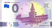 0 Euro 0 Euro biljet Italië 2025 - Milano Castello Sforzesco -
