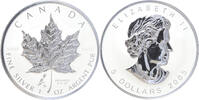 mark Canada maple leaf 2005 Tulip privy mark 1 ounce silver -