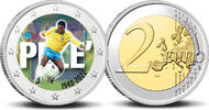 2 Euro 2 Euro munt kleur Pelé -