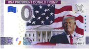 Verenigde Staten 0 Euro 0 Euro biljet USA 2025 - President Donald Trump KLEUR -