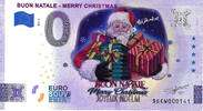 0 Euro 0 Euro biljet Italië 2022 - Buon Natale Merry Christmas KLEUR -