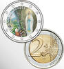 2 Euro 2 Euro munt kleur Madonna di Lourdes -