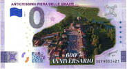 0 Euro 0 Euro biljet Italië 2025 - Antichissima Fiera Delle Grazie KLEUR -