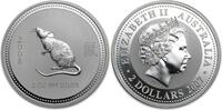 Australia Australië Lunar 1 Muis 2008 2 ounce silver -