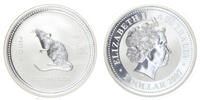 Australia Australië Lunar 1 Muis 2008 1 ounce silver -