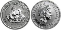 Australia Australië Lunar 1 Geit 2003 1/2 ounce silver -