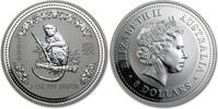 Australia Australië Lunar 1 Aap 2004 5 ounce silver -
