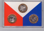 France-Monaco 3 x 10 francs - Montesquieu - Genius - Grimaldi 1989 ms