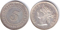 Straits Settlements 5 Cent 1888 bfr 2,623.03 元  ＋  562.08 元 运费