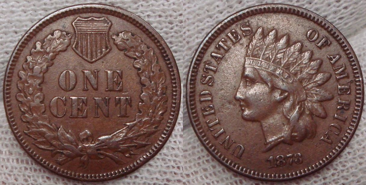 USA Cent 1873 Open 