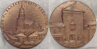 Bronzemedaille o.J. Ungarn Kremnitz - Auf die heilige Bergbaustadt sehr schön
