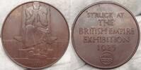 Bronzemedaille 1925 Grossbritannien A.d. British Empire Exhibition. Nobel Industries.#24 vorzüglich
