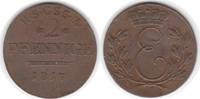 Sachsen Coburg Saalfeld 2 Pfennig Ernst -