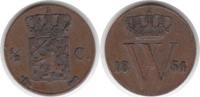 Niederlande 1/2 Cent Wilhelm III. 1849-1890 -