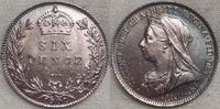 Großbritannien Sixpence Victoria 1837-1901.#22 -