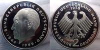 BRD 2 Mark 1978 G Randschrift kaum ausgeprägt. Proof