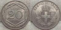 Italien 20 Centesimi Teilweise Riffelrand.#16 -