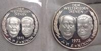China Silbermedaille 1972 Winzige Kratzer.#7 Proof