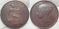 Großbritannien Cu Penny Kleine Randfehler.#11 -