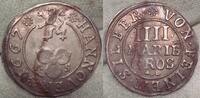 Hannover,Stadt 4 Mariengroschen 1667 Fleckige Patina.#11 EF.
