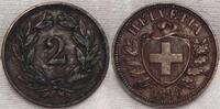 Schweiz - Eidgenossenschaft 2 Rappen #B -