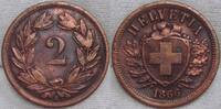 Schweiz - Eidgenossenschaft 2 Rappen #B -
