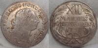 Brandenburg-Preußen 12 Mariengroschen 1758 Dresden.Prägeschwäche. EF.