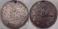 Türkei Silberne Medaille Gelocht. -