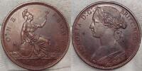 Großbritannien Penny Winziger Kratzer. -