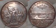 Silbermedaille 1885 Schweiz-Bern Schöne Patina.Minimal berieben.Von Durussel. Fast Stempelglanz.