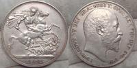 Großbritannien Leicht berieben. Crown 1902 Polierte Platte.Mattiert.