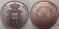 10 Reis 1873 Portugal  Fast Stempelglanz.