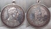 Silberne Medaille 1895 Schleswig-Nord-Ostsee-Kanal Winzige Kratzer. Vorzüglich.