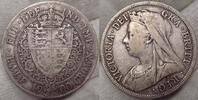 Großbritannien Halfcrown 1900 Fast sehr schön. 29.11 US$  +  58.21 US$ shipping