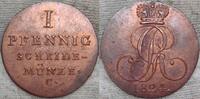 Pfennig 1824 C Braunschweig-Calenberg-Hannover  Vorzüglich - Stempelglanz.